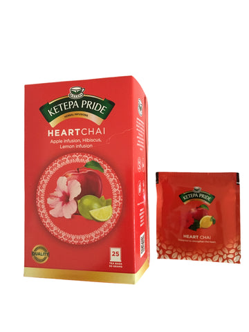 Ketepa - Herbal Heart Chai Enveloped Tea Bags-25’s