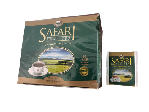 Ketepa - Safari High Quality Enveloped Pure Kenya Tea Bags 100g (50 Pieces)