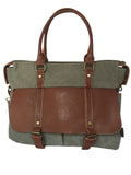 Cotton Road - Canvas Laptop Bag With Double Buckles