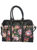 Women Canvas Laptop Bag With Protea Floral