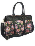 Women Canvas Laptop Bag With Protea Floral