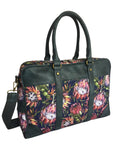 Women Canvas Laptop Bag With Protea Floral