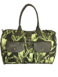 Canvas Overnight Bag With Protea Flowers