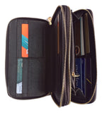 Vivace - Wallet For Women With Double Zipped Compartments With Deer Horns