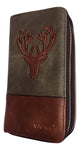 Vivace - Wallet For Women With Double Zipped Compartments With Deer Horns